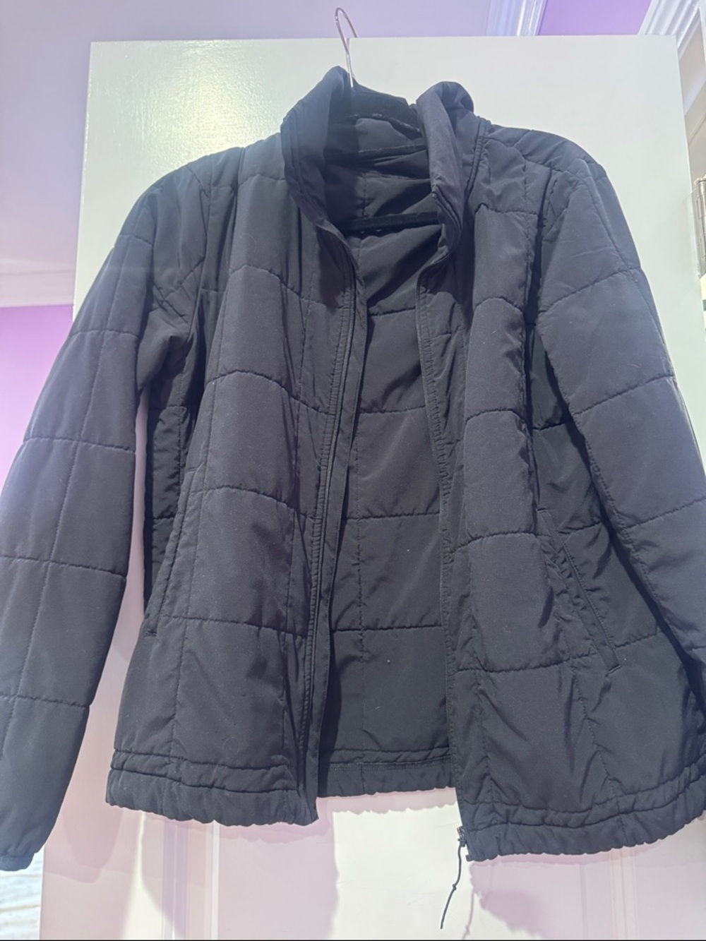 Zella - Black Quilted Women's Jacket - Lightweight Puffer